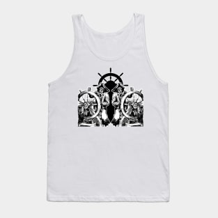 Rudder left and right - Ship to sea with violent Pirates Tank Top
